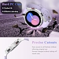 Miniatyrbild 3 av 5: [3+3Pack för Samsung Galaxy Watch 5 skärmskydd och case 44mm