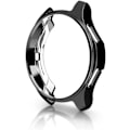 Miniatyrbillede 2 af 5: /Classic Case, Farverig Elektroplettering Blød TPU Beskyttende Case Udskiftningsbeskyttelsesdæksel Ramme til /Classic Smartwatch (Sort) Sort