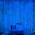 Miniatyrbillede 5 af 5: Vinduesgardin Lyskæde, 300 LED 8 Lystilstande Fe Lys USB