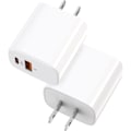 Miniatyrbilde 1 av 5: 2-pakning USB C vegglader 20W hurtiglader dobbel port vegg