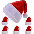 Miniatyrbillede 1 af 5: Julehatte deluxe hatte julemand bulk fest hatte til voksne