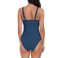 Miniatyrbillede 4 af 4: Dames badedragt strandtøj push up badedragt blomsterprint badedragt grå blå, størrelse XL Gray Blue XL