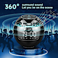 Miniatyrbild 2 av 3: Klockradio, Digital sängväckarklocka, Digital klocka, Bärbara Bluetooth högtalare, Fm-klockradio
