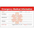 Miniatyrbild 3 av 5: Nödmedicinsk informationskort - 5-pack