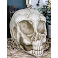 Miniatyrbillede 7 af 8: Ebros Roswell UFO Alien Honeycomb Elongated Skull Statue 8\"Lang Ekstra Terrestrial Skelet Monster Hoved Alkymi Ossuary Macabre     Dekorativ Multi