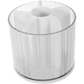 Miniatyrbillede 5 af 9: 3 stk. Rottble n-holder Multifunktion n-arrangør Skrivebordsopbevaring Penselarrangør n-forsyning Praktisk n-arrangør Skrivebords n-holder Hvidx3stk