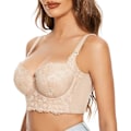 Miniatyrbillede 2 af 5: Push Up BH'er til kvinder Korset Top Bustier Polstret Bøjle BH Tilføj en kop