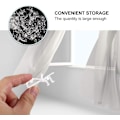 Miniatyrbilde 4 av 5: 40 stk. Vindusklemmeklips for gardinkapper i plast