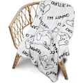 Miniatyrbillede 1 af 5: Gamer-gaver Fuzzy Throw Blanket (videospilrumsdekor, 40 x 50 tommer)