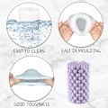 Miniatyrbilde 3 av 5: Cylinder Silikon Ljus Molds Pillar Cube Bubble Geometrisk