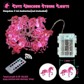 Miniatyrbillede 3 af 8: Enhjørning Gaver Pink String Lights Sød Værelse Dekoration Fe Lys Enhjørning Hest Udendørs Indendørs Batteridrevet String Lights med Fjernbetjening Pink