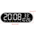 Miniatyrbild 4 av 8: LED Digital Väggklocka med Timer Datum Vecka Temperatur Visning för Studenter, Kontor, Resor Användning Lätt Se H H