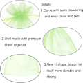 Miniatyrbillede 3 af 5: 100 stk. 4x6 tomme rene organza snoreposer