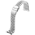Miniatyrbild 2 av 5: Rostfritt stål böjda ändar avsmalnande 20/22/23/24/Metall klockarmband