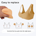 Miniatyrbilde 5 av 5: 3 par runde BH-puter Innlegg Push Up-brystimplantater Sy