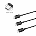 Miniatyrbild 5 av 5: USB till Micro USB Splitterkabel, 3 i 1 USB 2.0 A hane till tre Micro