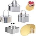 Miniatyrbillede 1 af 5: 4 stk. Dessertform Kageform Sæt Bageringe Køkkenringe