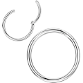 Miniatyrbillede 1 af 5: Næsering Septum Clicker, Helix Øreringe Hoop, Stål