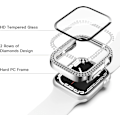 Miniatyrbillede 2 af 5: Bling-etui til Apple Watch Series 6 5 4 SE 40mm hærdet glas skærm