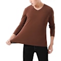 Miniatyrbillede 2 af 3: Mænds Tagless Slim Fit Top Muscle Bomuld V-hals Langærmet Undershirts T-shirts