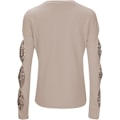 Miniatyrbillede 4 af 5: Sequins Bow Crewneck Jumpers Elegant Pullover Blouses til kvinder