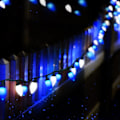 Miniatyrbild 7 av 7: C9 Julbelysning Utomhus 50 LED Blå + Vit Jordgubbe Vattentät Isljussträng Julgran Inomhus Dekoration Plug in 34,5 Fot Används för