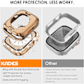 Miniatyrbilde 3 av 6: 2 i 1 Bling vanntett etui for iWatch Series 6