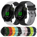 Miniatyrbillede 3 af 5: Til Garmin Forerunner 158 20mm Ternet To-farvet Silikone Urrem RXY Dark Blue-White