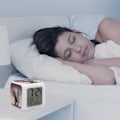 Miniatyrbild 5 av 8: LED-väckarklocka, djurtecknad elefanttryck flerfärgad väckarklocka geometrisk väckarklocka sovrumsväckarklocka tyst väckarklocka vit vit
