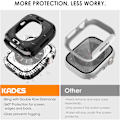 Miniatyrbilde 3 av 6: 2 i 1 Bling vanntett etui for iWatch Series 6