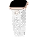 Miniatyrbillede 1 af 5: Blomsterformet silikonearmbånd med berlocker Stud, kompatibel med Apple