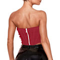 Miniatyrbillede 4 af 5: Kvinders Sexede Push Up Stropløs Mesh Bustier Åben Ryg Bonet Korset Crop Top