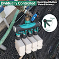 Miniatyrbillede 3 af 5: Have Splitter til vandslange 4-vejs - 3/4 tommer Heavy Duty Metal vandhane
