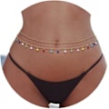 Miniatyrbild 1 av 5: 18K guldpläterade midjekedjor Body Chain för kvinnor