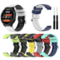 Miniatyrbillede 3 af 5: For Garmin Forerunner 235 Silikonesportsrem i to farver UYR White-Black
