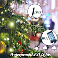 Miniatyrbilde 6 av 8: Julelys for tre, 400 LED julelys med minnefunksjon og 8 moduser, 6,6FT x 16 linjer fe lys med fjernkontroll