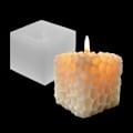 Miniatyrbillede 1 af 5: Honeycomb silikoneform 3D geometrisk firkantet kube
