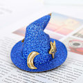 Miniatyrbilde 5 av 5: 4 stk Mini Topplue Hårklips Glitrende Stjerne Måne Halloween Heks Hårspenne