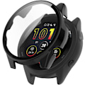 Miniatyrbild 1 av 5: Smartwatch Full Coverage PC Skyddsfodral med Härdat Glas Skärmskydd För Garmin Forerunner 265S, Mjukt Och Tåligt Svart