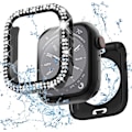 Miniatyrbillede 1 af 6: 2 i 1 Bling Vandtæt Etui til iWatch Series 6