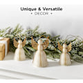 Miniatyrbillede 4 af 5: Papir Engle Julepynt - Sæt med 3 Honeycomb Engle, 5 Tommer og 6