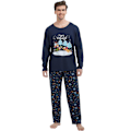 Miniatyrbild 3 av 5: Julfamilj matchande pyjamas röda semester pjs set bomull nattkläder