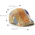 Miniatyrbillede 4 af 5: Herre Beret Hat Justerbar Newsboy Cap: Gatsby Style