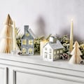 Miniatyrbilde 3 av 5: Papirjulepynt - Sett med 2 Honeycomb-trær, 6 tommer og 8 tommer