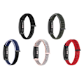 Miniatyrbillede 4 af 4: For Fitbit Inspire 2 Nylon Loop Strap Watch Band LIC Purple