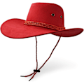 Miniatyrbild 1 av 5: Cowboyhatt. Solhatt Faux Filt Läder Mocka Reshatt Westernhatt Utomhus Sol