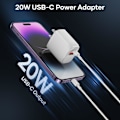 Miniatyrbilde 2 av 5: USB-C vegglader, 20W Type-C hurtigladerkontakt