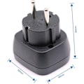 Miniatyrbilde 2 av 5: Godkjent UK til EU/DE adapterplugg 3-pin elektronisk enhet