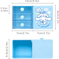 Miniatyrbillede 2 af 5: nime Desktop Cinnmoroll Skrivebords Kontorartikler Continer n Holder til Skrivebord Sød ncil Kop Pot Mkeup Penselholder Mini Box B B