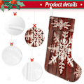 Miniatyrbillede 7 af 7: Juleklassiker Design Jule Strømpe Gaveholdere Juleferie Jule Strømper Sokker til Familie Dekoration Hængende Ornament Fest, 45 x 19,8